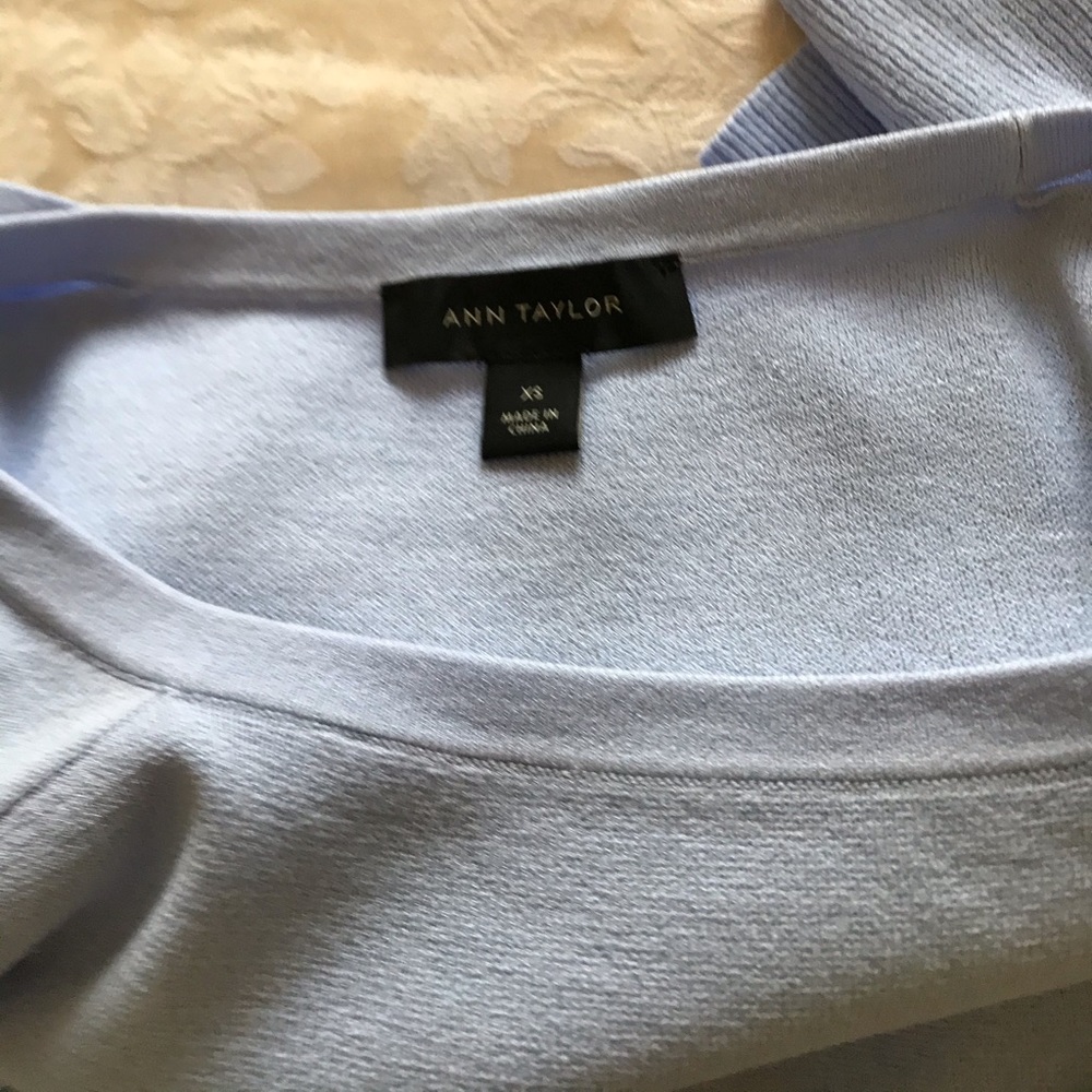 Ann Taylor periwinkle blue top - Picture 5 of 5
